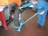 Radmontierer für den Reifenwechsel bei Staplern