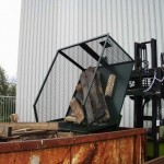 Gitter-Kippbehälter für Stapler – ideal für leichtere Güter 